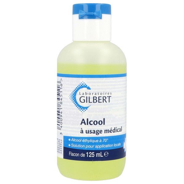 ALCOOL A USAGE MEDICAL GILBERT Solution pour application locale, flacon 125 ml