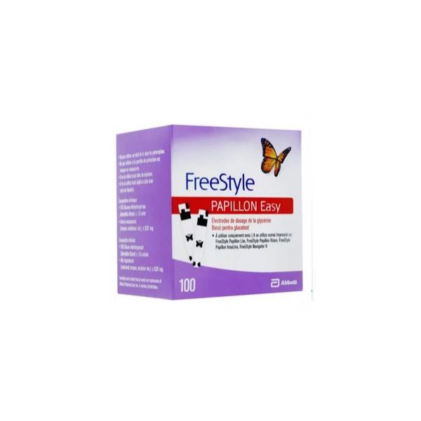 ABBOTT DIABETES CARE FREESTYLE PAPILLON EASY BANDELETTE BT 100