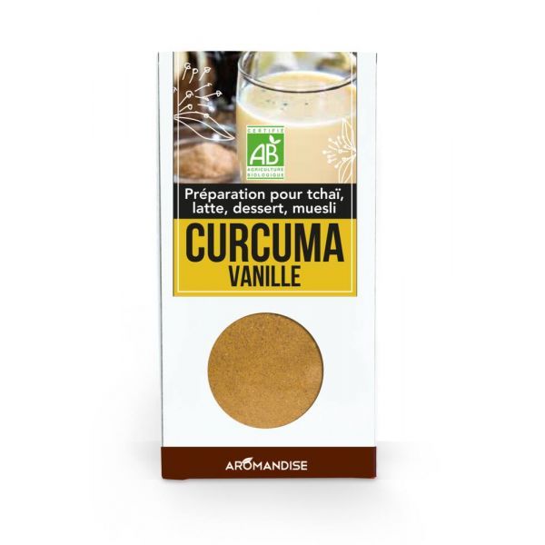 Aromandise Curcuma Latte Vanille BIO - Boite 60 g
