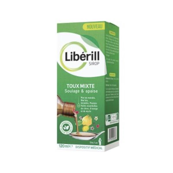 LIBERILL SIROP TOUX MIXTE Sirop, dispositif médical pour la toux mixte, fl 120 ml