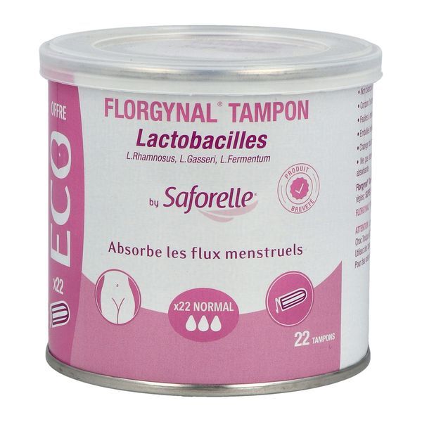 Florgynal Tampon Sans Applicateur Eco Normal Boite 22