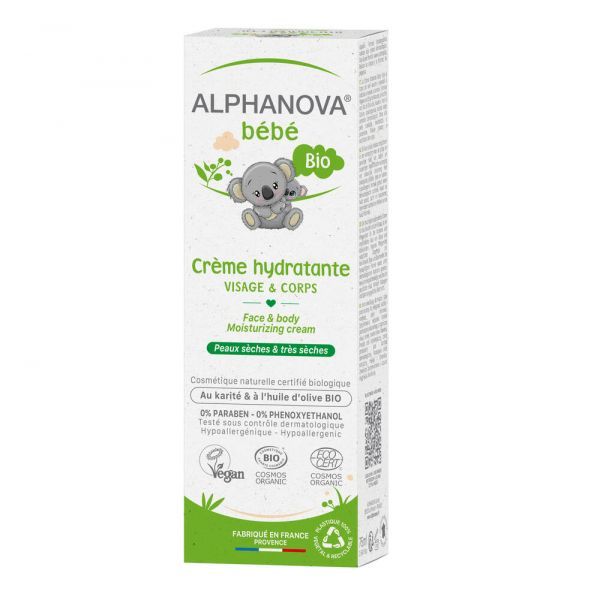 Alphanova Crème hydratante visage et corps BIO - 75 ml