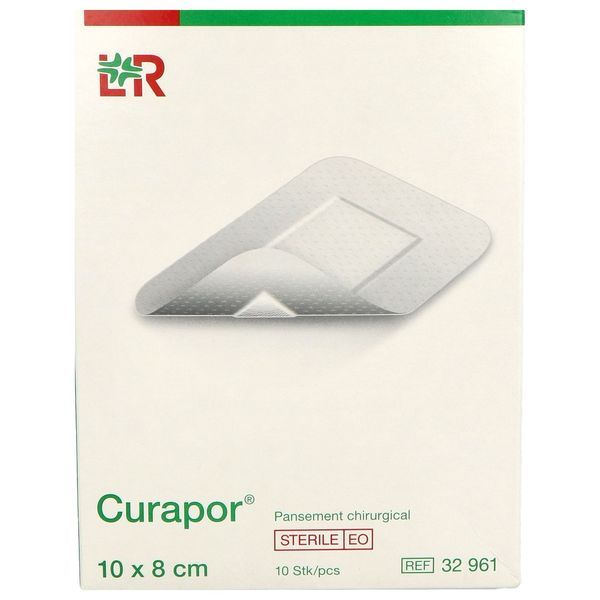 Lohmann&Rauscher Curapor Pansement Adhesif Chirurgical Boite 10*8 Cm 10