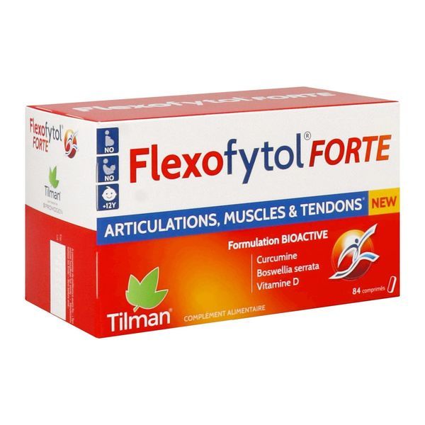 FLEXOFYTOL FORTE Comprimé, complément alimentaire à base de curcumine, boswellia et vitamine D, bt 84