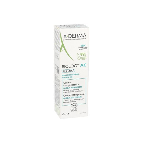 BIOLOGY AC HYDRA CREME COMPENSATRICE ULTRA-APAISANTE Crème compensatrice ultra-apaisante l'Avoine Rhealba bio, tube 40 ml