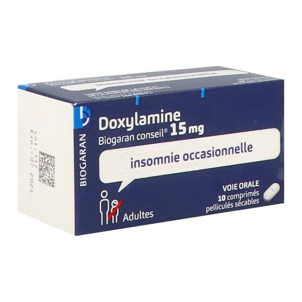 Doxylamine Biogaran Conseil 15 Mg Comprime Pellicule Secable B/10