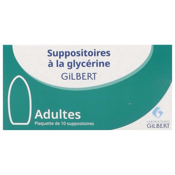 SUPPOSITOIRE A LA GLYCERINE GILBERT ADULTE Suppositoire, boîte 10