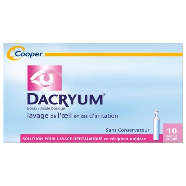 Dacryum Solution Pour Lavage Ophtalmique En Recipient Unidose B/10
