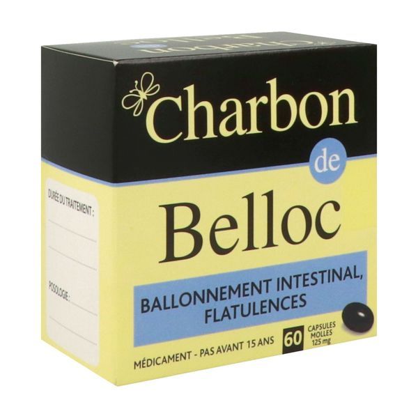 CHARBON DE BELLOC 125 MG CAPSULE MOLLE B/60