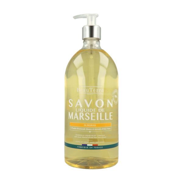 Beauterra Savon Liquide De Marseille Surgras Flacon 1 L 1