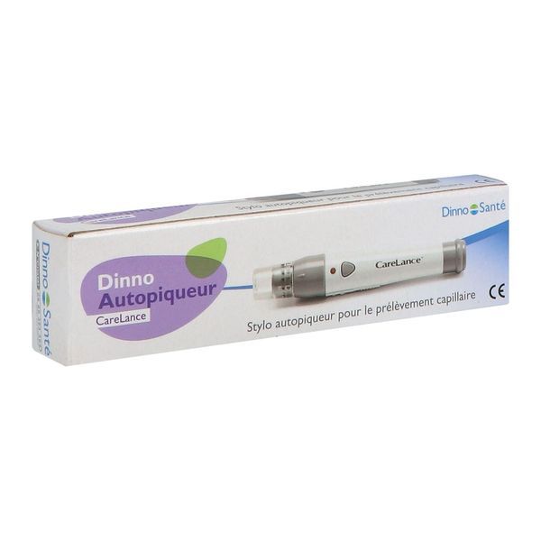 DINNO AUTOPIQUEUR CARELANCE Stylo autopiqueur pour prélèvement sanguin indolore, unité