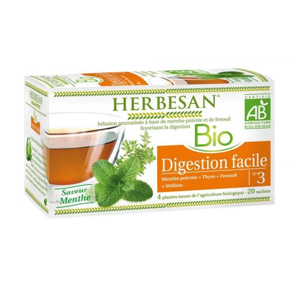 Herbesan Herbesan infusion Digestion facile BIO - 20 sachets