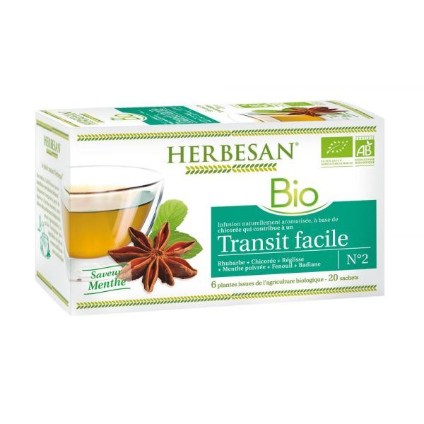 Herbesan Herbesan infusion Transit facile BIO - 20 sachets