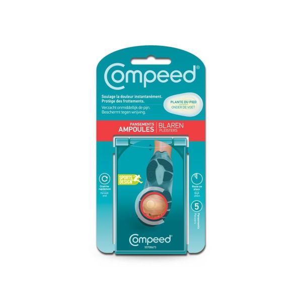 COMPEED PANSEMENTS AMPOULES PLANTE DU PIED BOITE DE 5