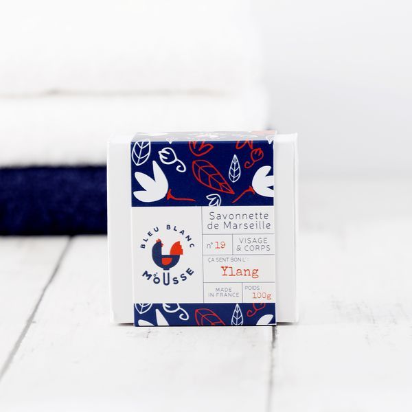 Bleu Blanc Mousse Savon Classique Ylang-Ylang