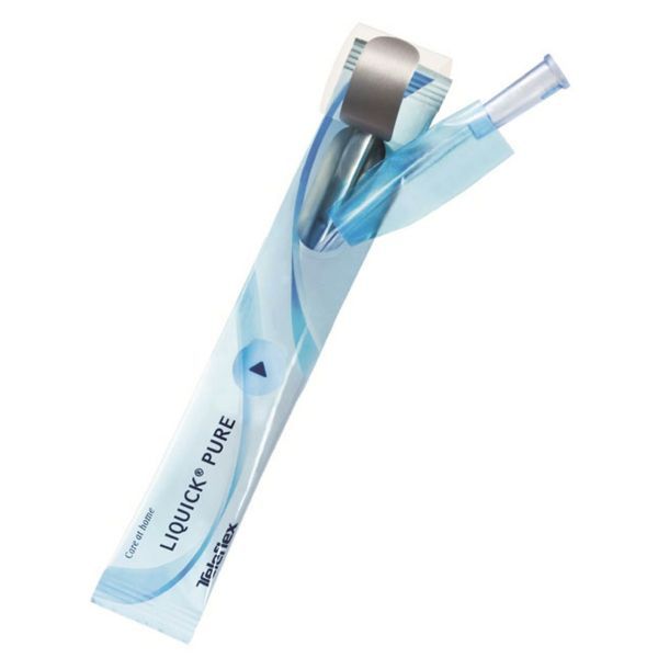 LIQUICK PURE Sonde vésicale prélubrifiée, droite, extrémité Ergothan, pour femme, CH 12 code couleur blanc, bt 30