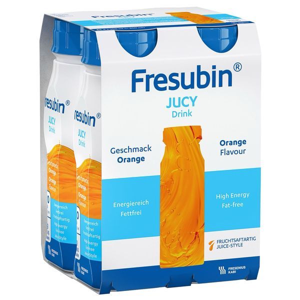 FRESUBIN JUCY DRINK Denrée alimentaire destinée à des fins médicales spéciales, orange, 200 ml x 4