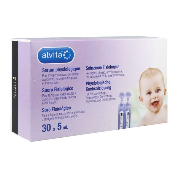 Alvita Serum Physiologique Boite 5 Ml 30