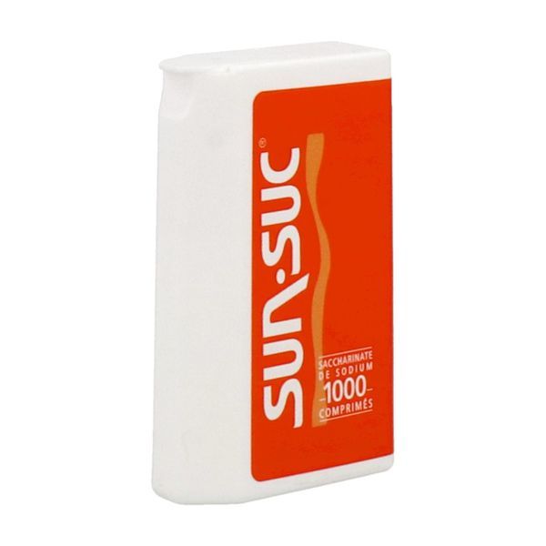 SUN'SUC Comprimé édulcorant de table à base de saccharinate de sodium et acésulfame de K, distributeur 1000