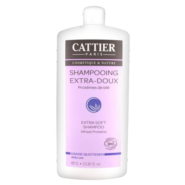 Cattier Shampooing extra-doux Bio - 1 Litre