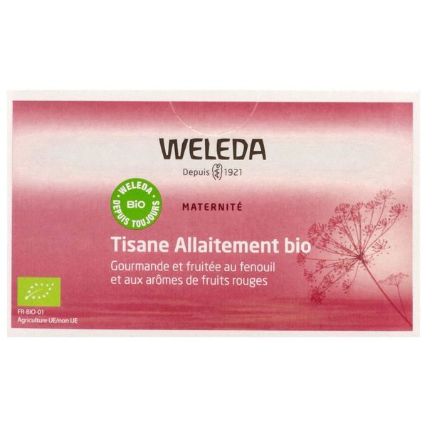 Weleda Tisane Allaitement Fruits rouges - 20 sachets de 2 g