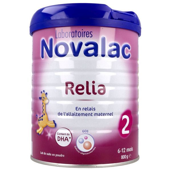 NOVALAC RELIA 2 Lait de suite pour nourrisson 2ème âge, bt 800 g
