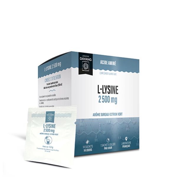 DAYANG L-LYSINE Poudre à diluer, complément alimentaire à base de L-lysine, Bte 14