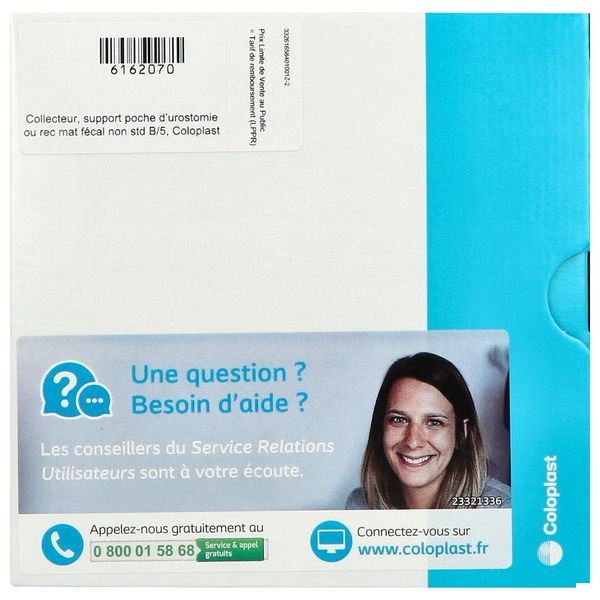 SENSURA MIO CLICK SUPPORT CONVEX FIT Support porte-poche convexe profond, système 2 pièces, 50 mm, découp de 21 mm à 30 mm (ref. 165840), bt 5