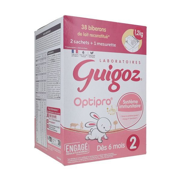 GUIGOZ OPTIPRO 2 (1 BOITE DE 2 SACHETS DE 600G) POUDRE 1200 G 1