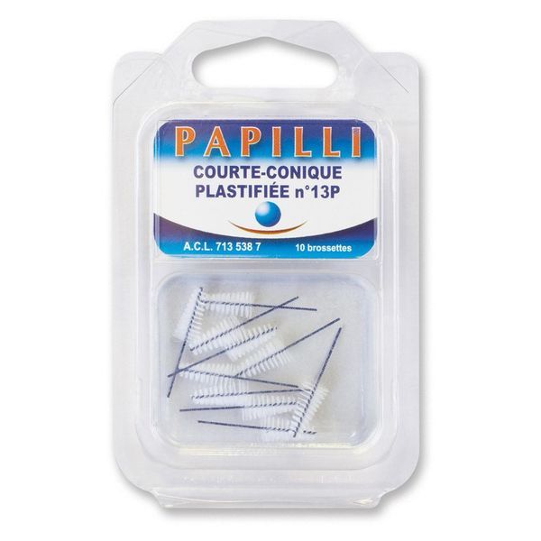 Papilli Inter-Dentaire Courte Conique Plastifiee N 13 Brosset 10