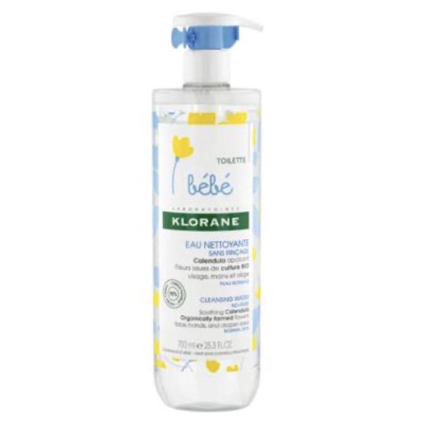 Klorane Eau Nettoyante Sans Rincage - Ref 273042 Flacon 400 Ml 1