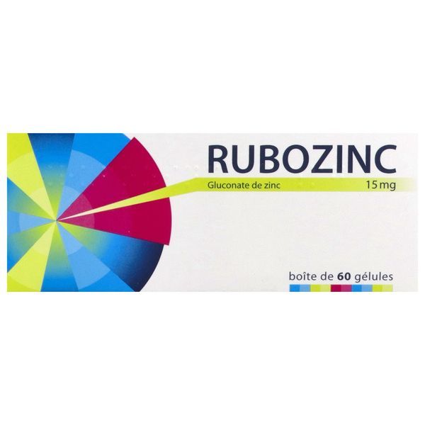 RUBOZINC Gélule 15 mg, boîte 60