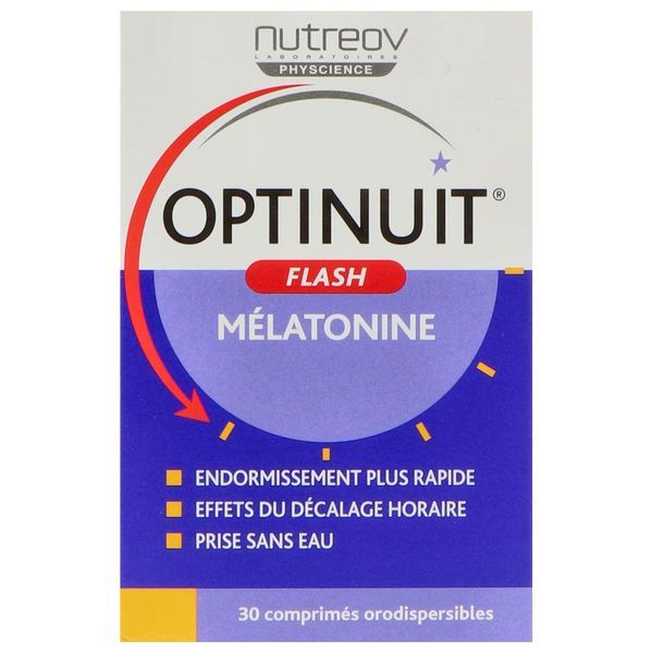 Nutreov Optinuit Flash Mélatonine 30 Comprimés