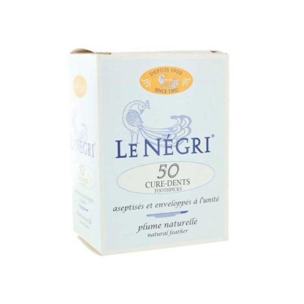 Le Negri Cure-Dent En Plume D'Oie Enveloppes Steriles Bt 50