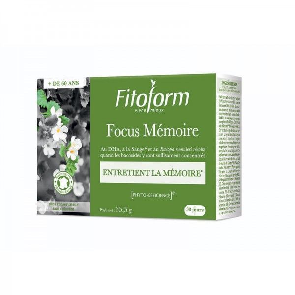 Fitoform - Focus mémoire - 30 comprimés