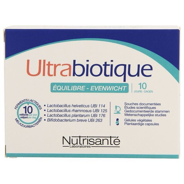 ULTRABIOTIQUE EQUILIBRE 10 JOURS Gélule, complément alimentaire à base de souches de ferments lactiques, bt 10