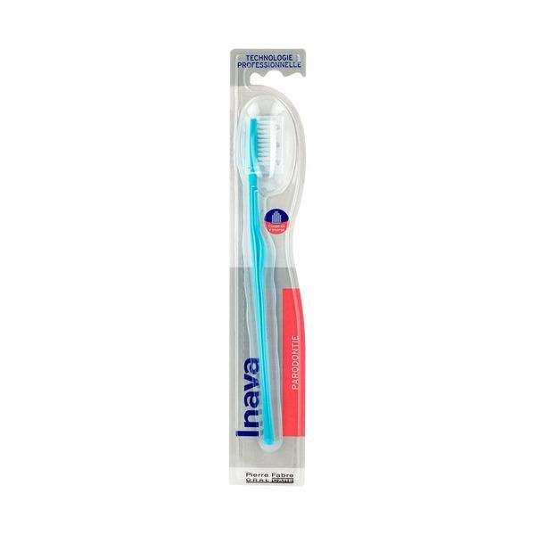 INAVA PARODONTIE Brosse à dents à brins implantés en V inversé, 4 rangs, 15/100 mm, unité