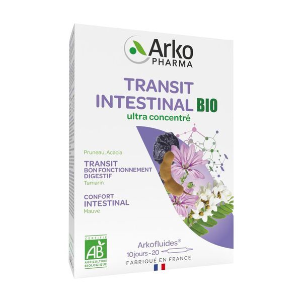 Arkofluide Transit Intestinal Bio Liquide Amp 10 Ml 20