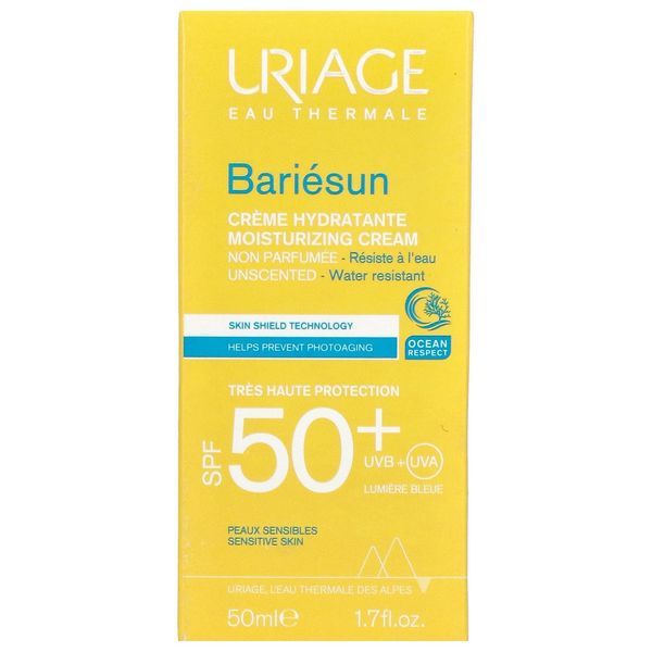 BARIESUN CREME HYDRATANTE SPF 50+ Crème solaire hydratante très haute protection, SPF 50+, sans parfum, tube 50 ml