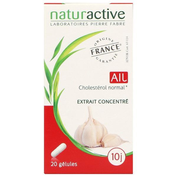 NATURACTIVE GELULE AIL Gélule, complément alimentaire à base de plante, bt 20