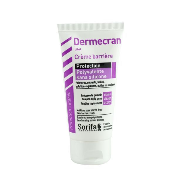 Dermécran® - Crème barrière - Protection POLYVALENTE SANS SILICONE (Libal) - Tube 50 ml
