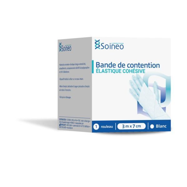 Soineo Bande de contention blanc - 3 m x 7 cm