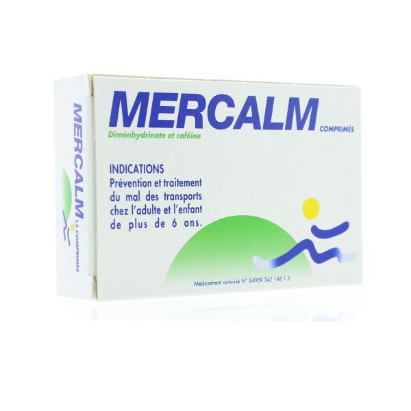 MERCALM comprimé pelliculé sécable B/15