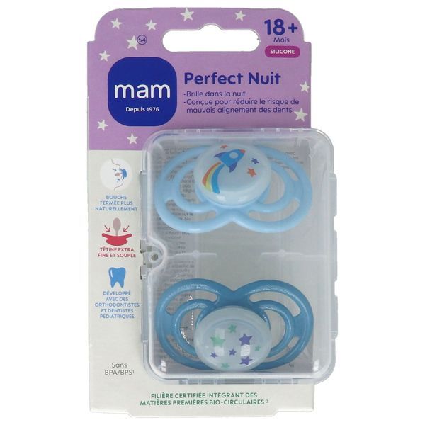 MAM SUC PERFECT NUIT TENDANCE 18+ SIL SUCETTE BOITE 2
