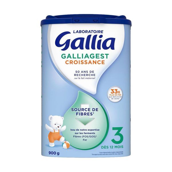 GALLIA GALLIAGEST CROISSANCE 3 Lait de croissance pour nourrisson, bt 800 g