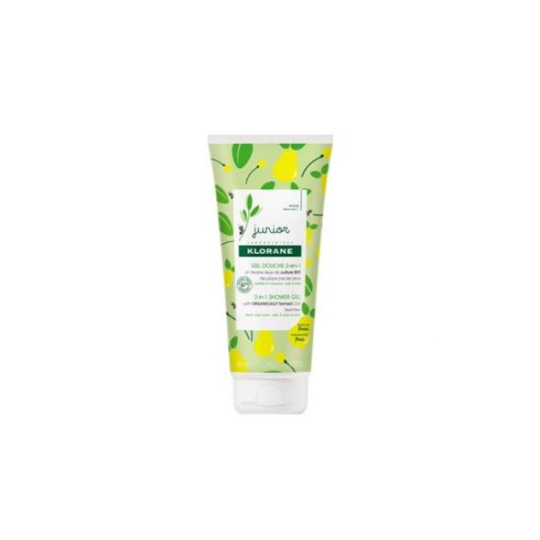 Klorane Junior Gel Corps Et Cheveux Poire Tube 200 Ml 1