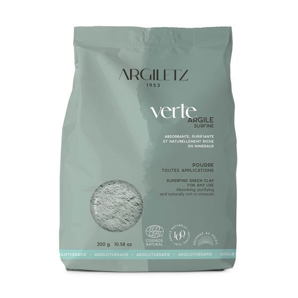 ARGILETZ ARGILE VERTE SURFINE Poudre d'argile verte surfine, bt 300 g