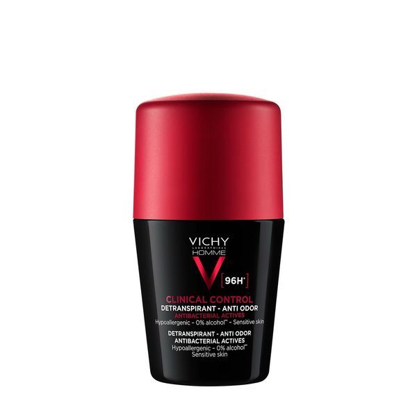 VICHY HOMME CLINICAL CONTROL DETRANSPIRANT ANTIODEUR 96 H BILLE Roll-on détranspirant anti-odeur 96 H, fl 50 ml