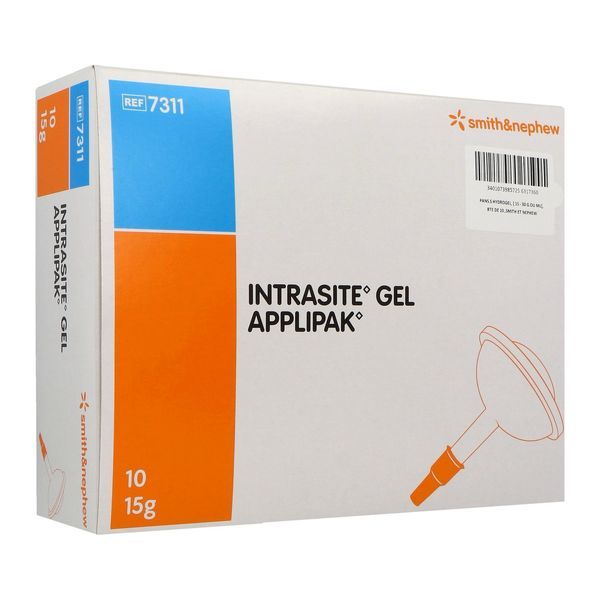 INTRASITE GEL APPLIPAK Gel Hydrogel en dose unitaire avec applicateur, flacon 15 g (ref. 7311), bt 10