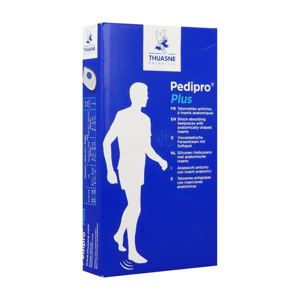 Pedipro Plus Antichoc Insert Anatomique Blanc Av Insert Bleu T2 40-46 Talonnette 1